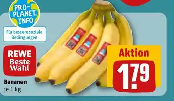 REWE DE Bananen je 1 kg tilbud