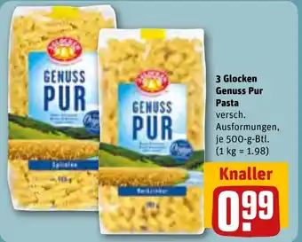 REWE DE 3 Glocken Genuss Pur Pasta tilbud