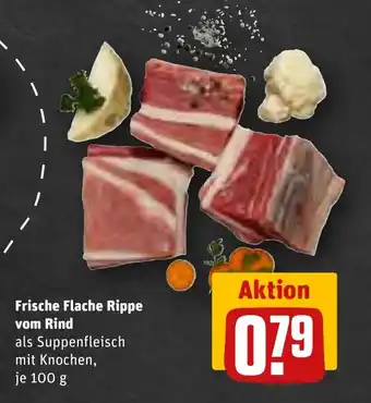 REWE Frische Flache Rippe vom Rind tilbud