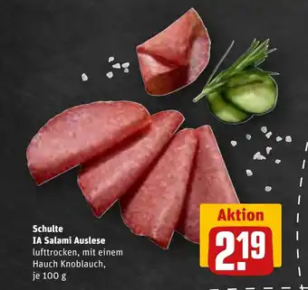 REWE DE Schulte IA Salami Auslese tilbud