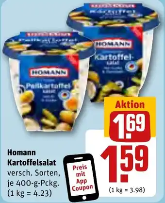 REWE DE Homann Kartoffelsalat tilbud