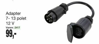 Harald Nyborg Adapter 7- 13 polet 12 V tilbud