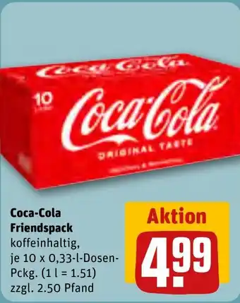 REWE DE Coca-Cola Friendspack tilbud