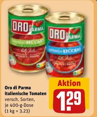 REWE DE Oro di Parma italienische Tomaten tilbud