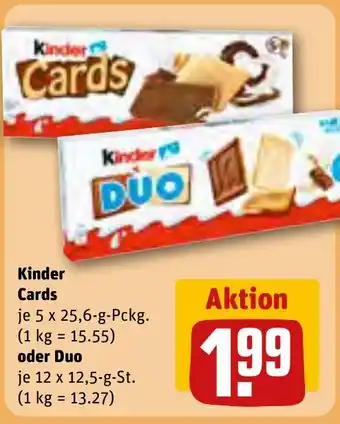 REWE Kinder Cards tilbud