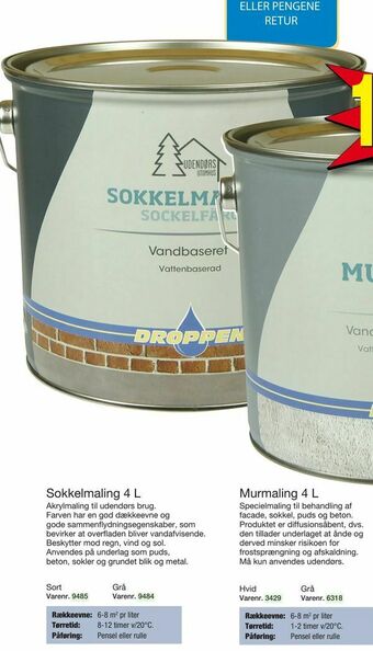 Harald Nyborg Sokkelmaling 4 L tilbud