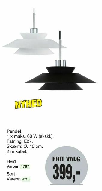 Harald Nyborg Pendel tilbud