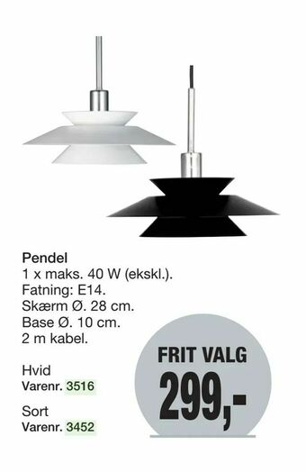 Harald Nyborg Pendel tilbud