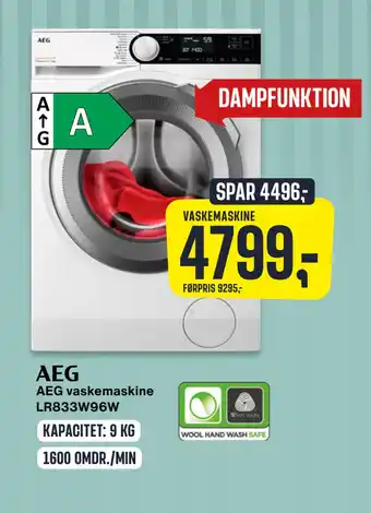 Skousen Aeg vaskemaskine lr833w96w tilbud