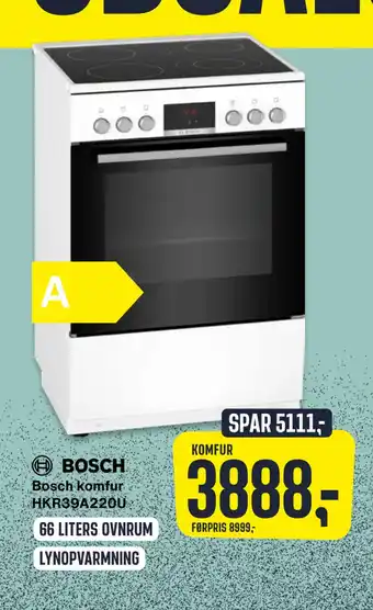 Skousen Bosch komfur hkr39a220u tilbud