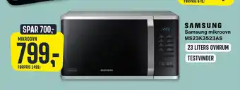 Skousen Samsung mikroovn ms23k3523as tilbud