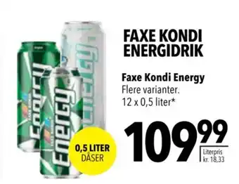 Citti Faxe Kondi Energy tilbud