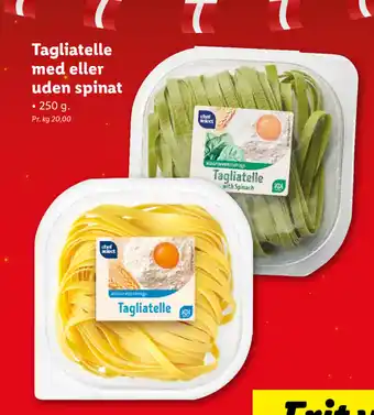 Tagliatelle Med Eller Uden Spinat 250g