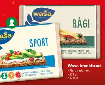 Lidl Wasa Knækbrød 275g tilbud