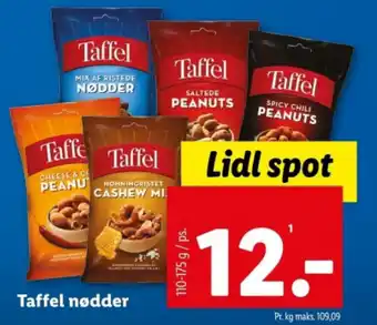Lidl Taffel nødder tilbud
