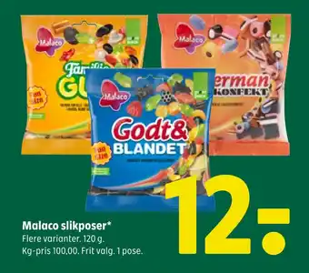 Coop 365 Malaco slikposer tilbud