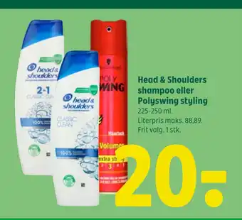 Coop 365 Head & shoulders shampoo eller polyswing styling tilbud