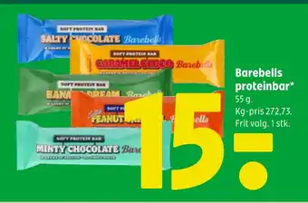 Coop 365 Barebells proteinbar tilbud