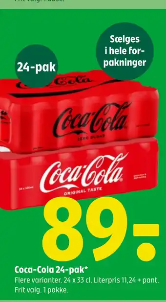 Coop 365 Coca-cola 24-pak tilbud