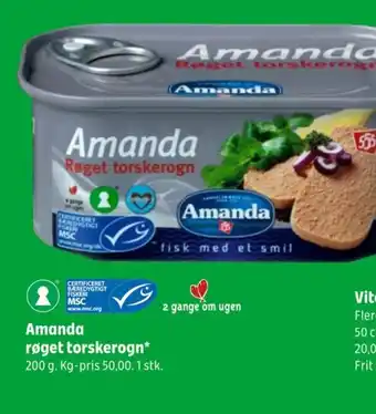 Coop 365 Amanda Røget torskerogn tilbud