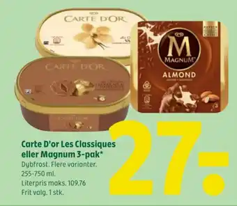 Coop 365 Carte D'or Les Classiques eller Magnum 3-pak tilbud