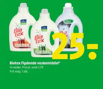 Coop 365 Biotex flydende vaskemiddel* tilbud
