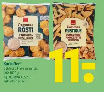 Coop 365 Kartofler* Dybfrost. tilbud
