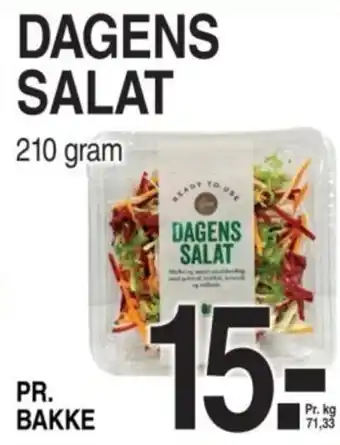 ABC Lavpris DAGENS SALAT 210 gram tilbud