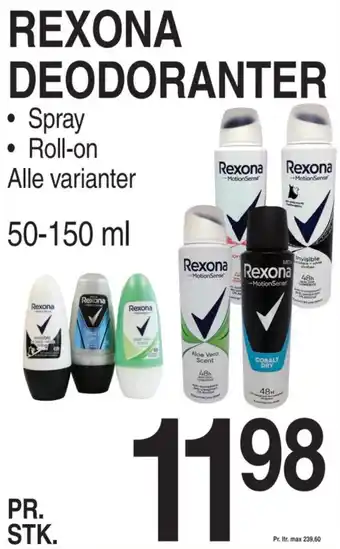 ABC Lavpris REXONA DEODORANTER tilbud