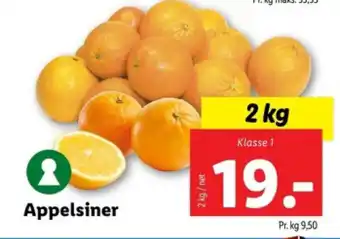 Lidl Appelsiner tilbud