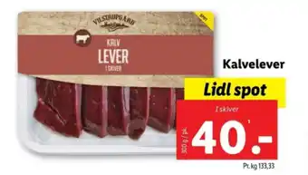 Lidl Kalvelever tilbud