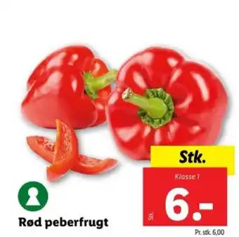 Lidl Rød peberfrugt tilbud