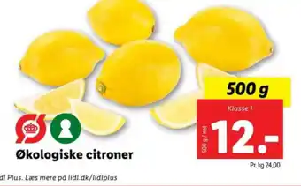 Lidl Økologiske citroner tilbud