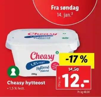 Lidl Cheasy hytteost tilbud