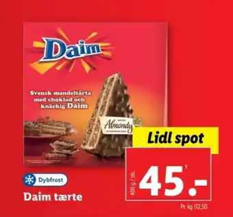 Lidl Daim tærte tilbud