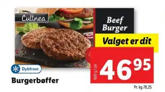 Lidl Burgerbøffer tilbud