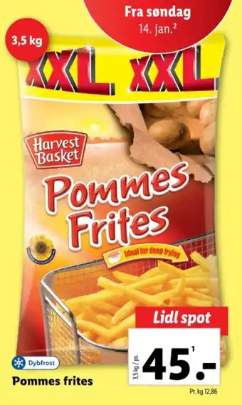 Lidl Pommes Frites tilbud