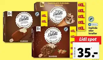 Lidl Ispinde eller isvafler tilbud