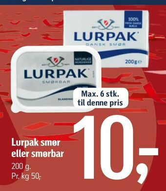 Føtex Lurpak smør eller smørbar tilbud