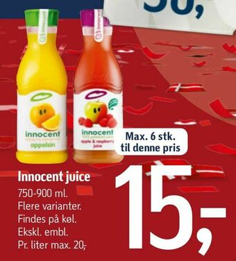 Føtex Innocent juice tilbud
