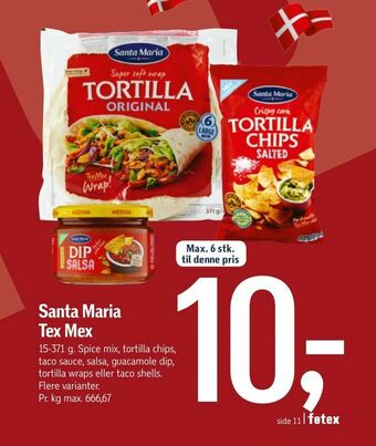 Føtex Santa Maria Tex Mex tilbud