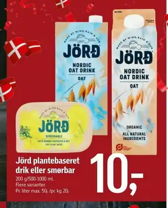 Føtex Jörd plantebaseret drik eller smørbar tilbud