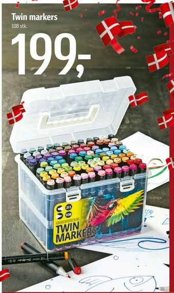 Føtex Twin markers tilbud