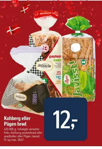 Føtex Kohberg eller Pågen brød tilbud
