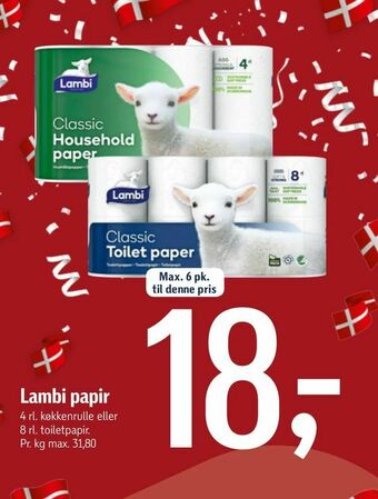 Føtex Lambi papir tilbud