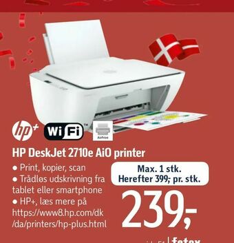 Føtex HP DeskJet 2710e AiO printer tilbud
