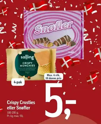 Føtex Crispy Crusties eller Snøfler tilbud