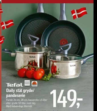 Føtex Daily stål gryde/ pandeserie tilbud