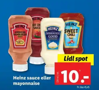 Lidl Heinz sauce eller mayonnaise tilbud