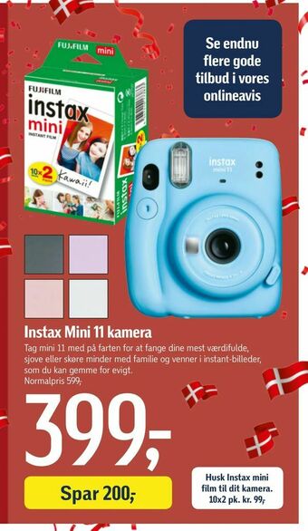 Føtex Instax Mini 11 kamera tilbud